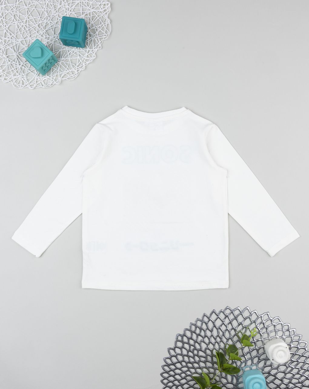 παιδική μπλούζα λευκή sonic για αγόρι - Prénatal