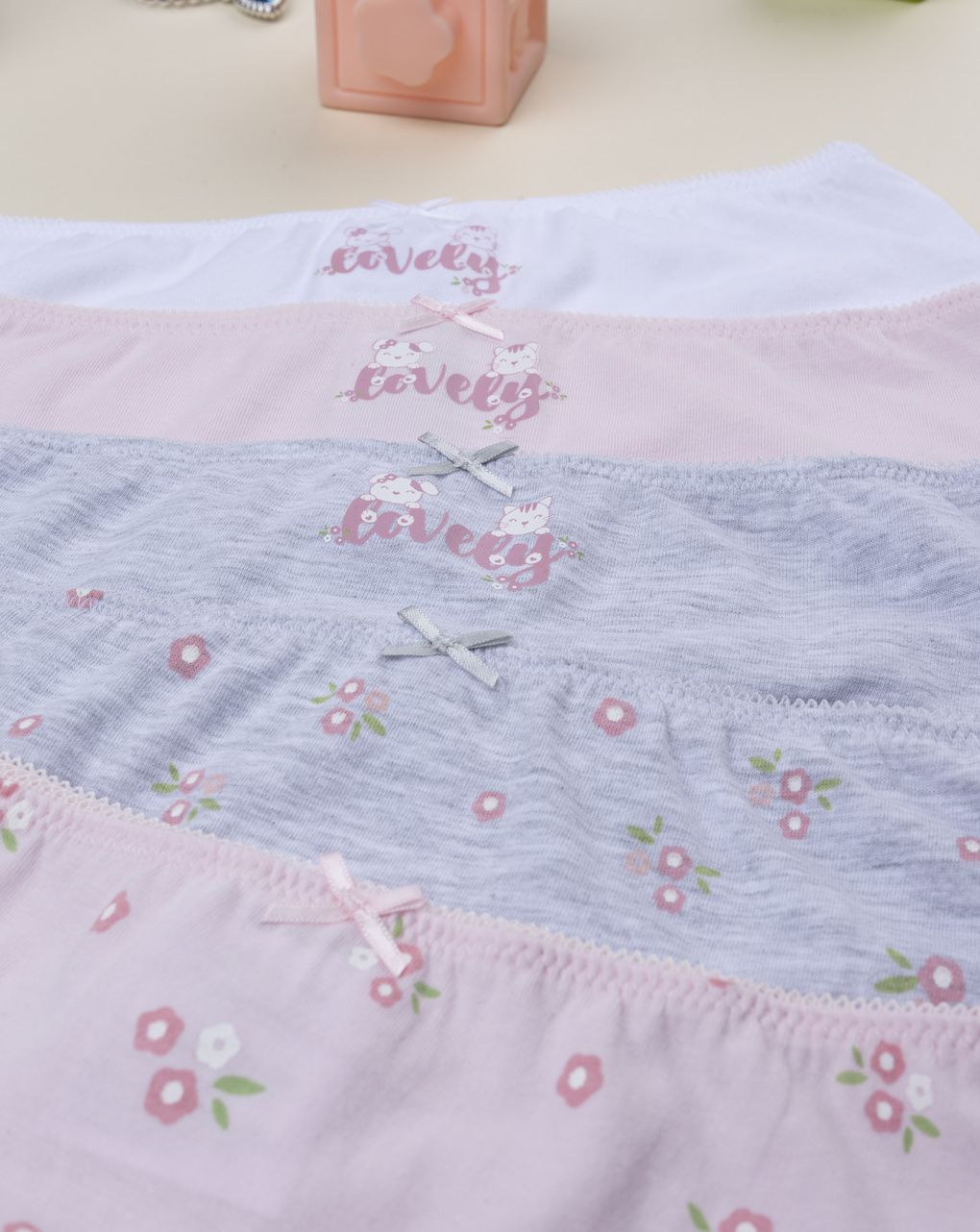 παιδικά σλιπ πακέτο x5 lovely για κορίτσι - Prénatal