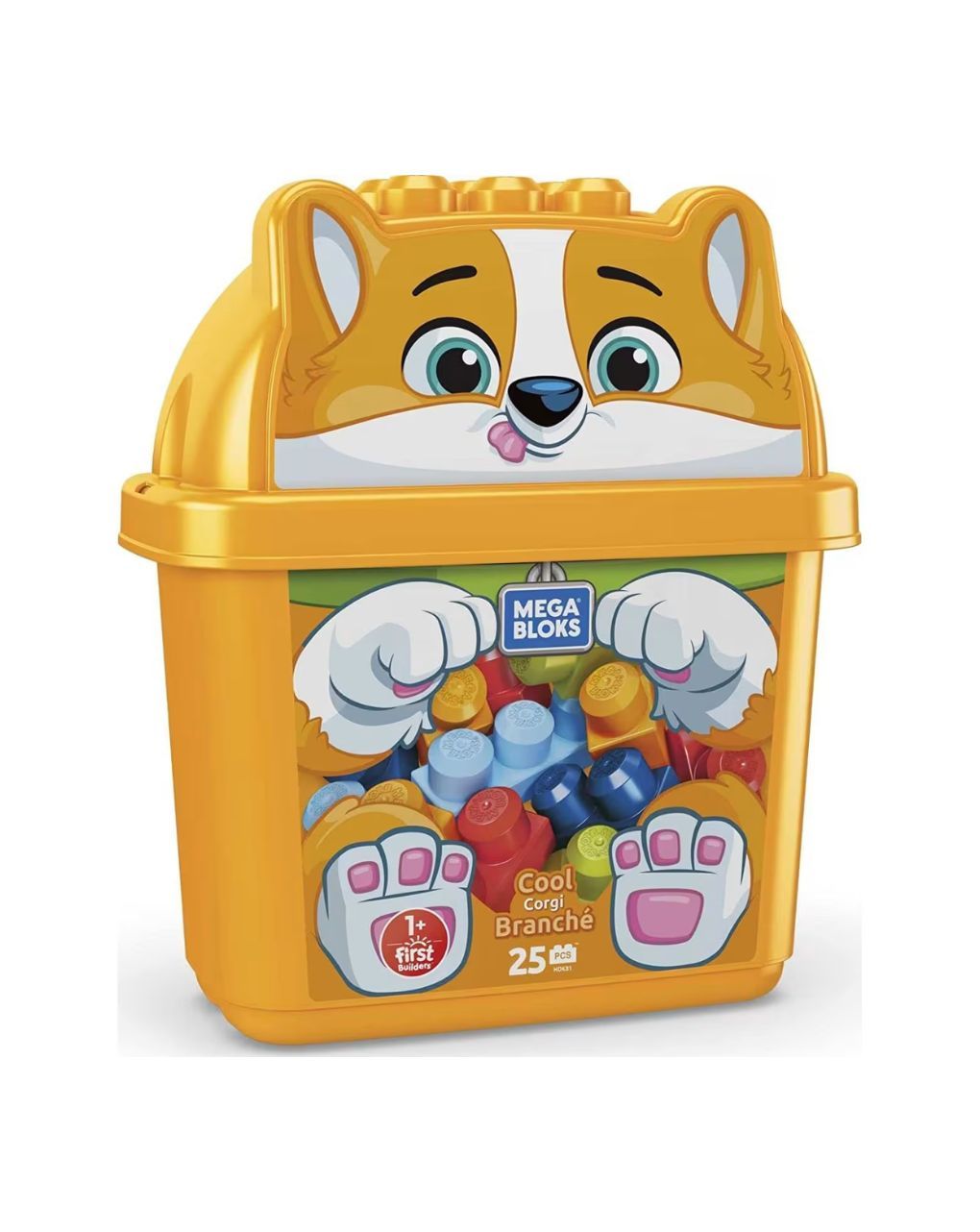 Mega cool corgi κουβαδάκι με τουβλάκια 25τμχ σκυλάκι hdk81 - Mattel