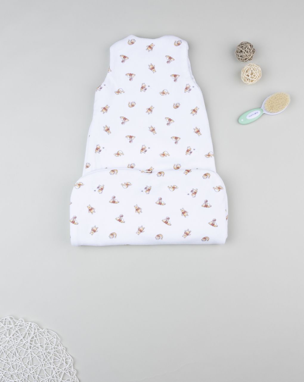 βρεφικός αμάνικος υπνόσακος σενίλ λευκός winnie 2.5 tog - Prénatal