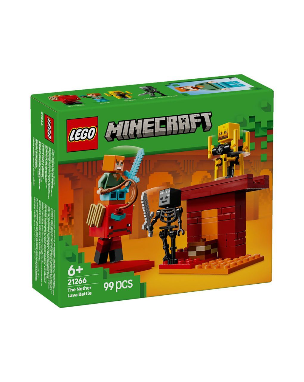 Lego minecraft the nether lava battle 21266