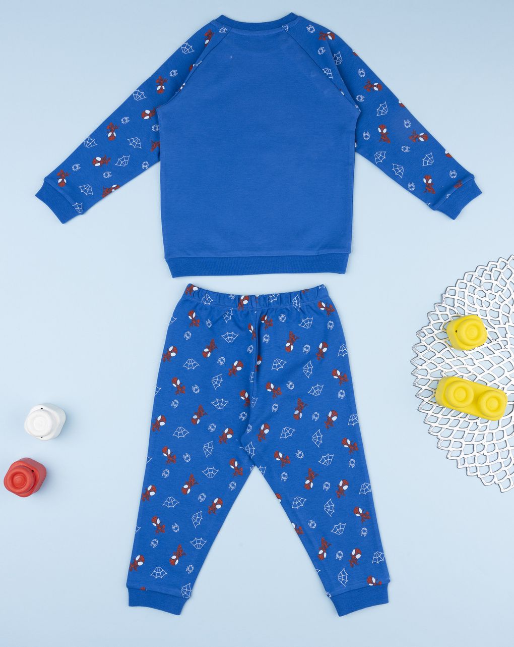 βρεφική πιτζάμα μπλε spiderman για αγόρι - Prénatal