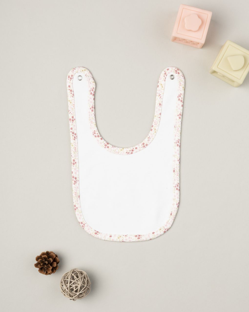 βρεφική σαλιάρα λευκή cutie bunny για κορίτσι - Prénatal