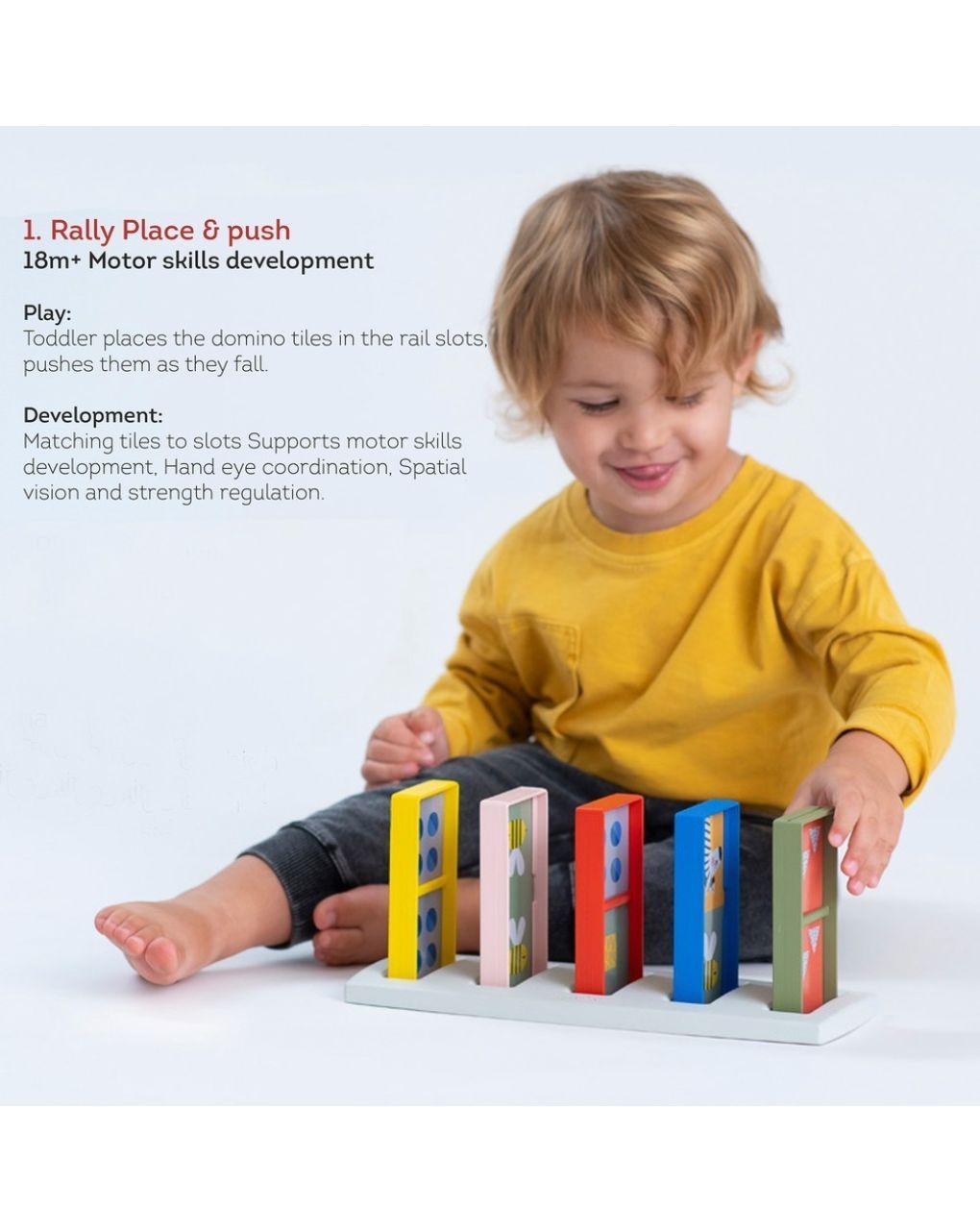 Taf toys παιχνίδι ντόμινο my 1st domino rally t-12865 - Taf-toys