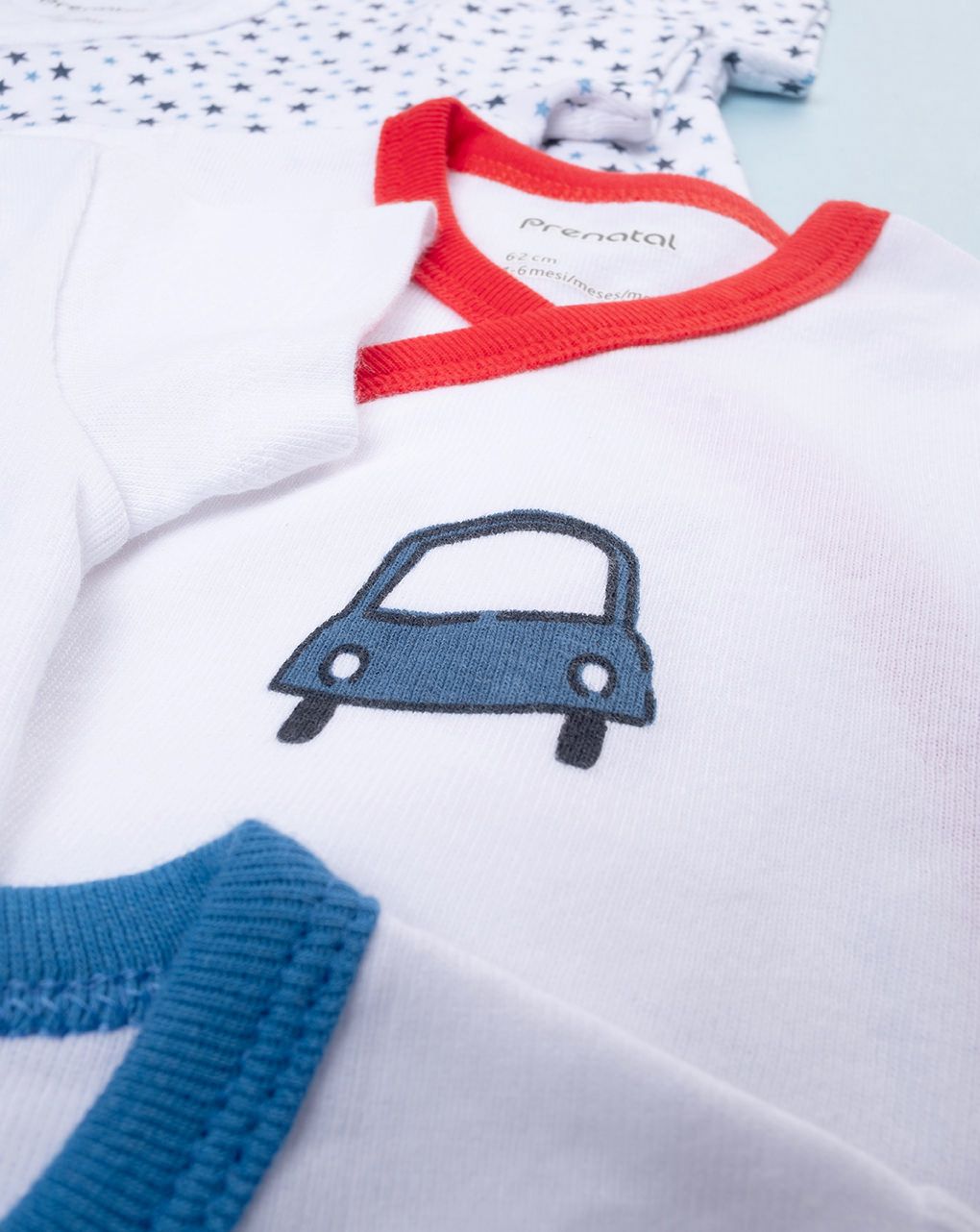 βρεφικά κορμάκια πακέτο x5 με αυτοκίνητα για αγόρι - Prénatal