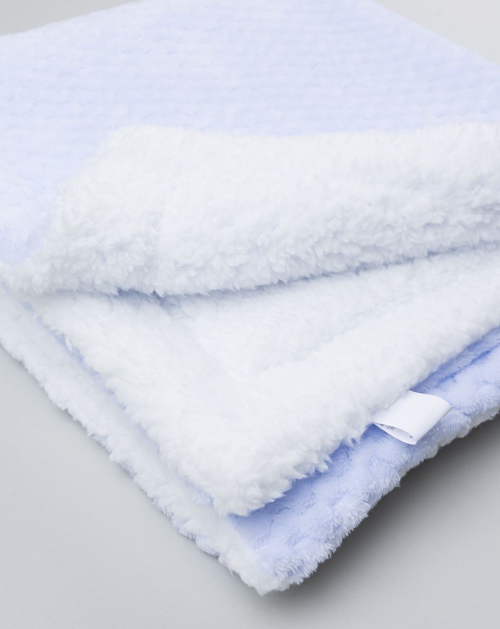 βρεφική σενίλ κουβέρτα γαλάζια με γουνάκι για αγόρι - Prénatal