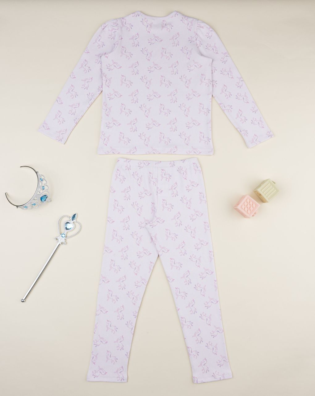 παιδική πιτζάμα λιλά με μονόκερους για κορίτσι - Prénatal