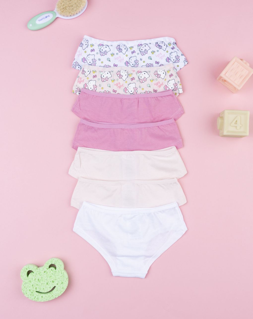παιδικά σλιπ πακέτο x7 hello kitty για κορίτσι - Prénatal