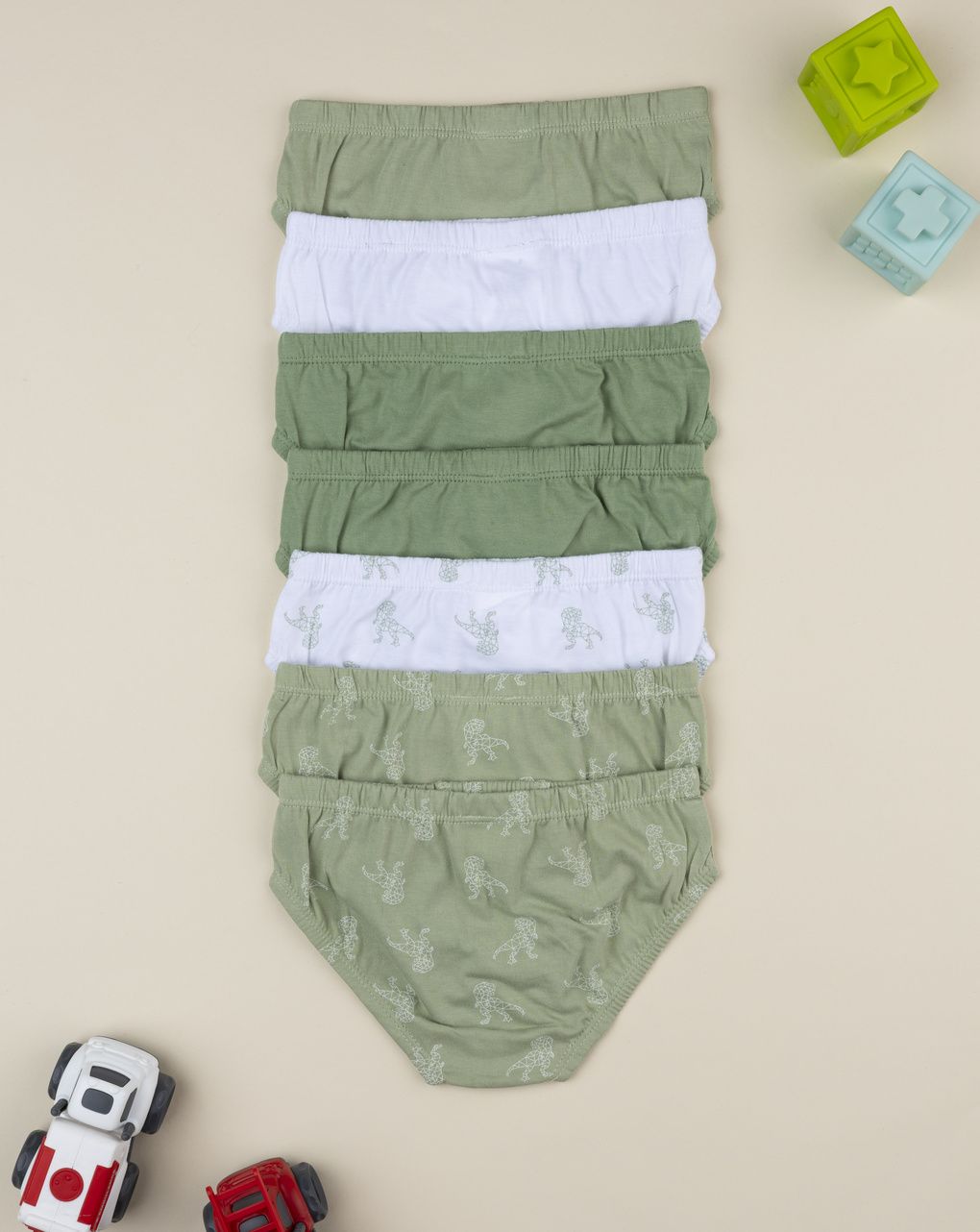 παιδικά σλιπ πακέτο x7 dino για αγόρι - Prénatal