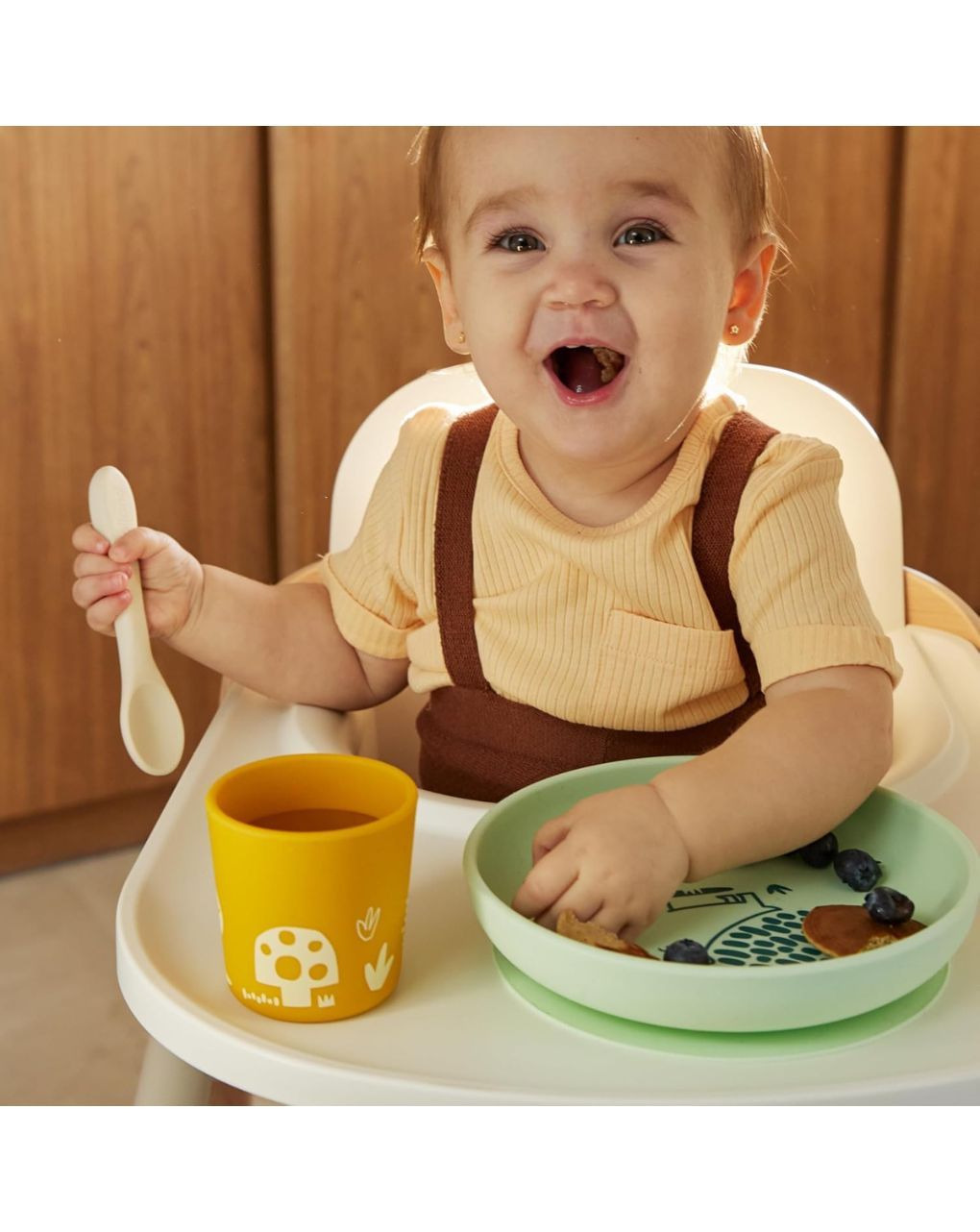 Miniland blw σετ φαγητού σιλικόνης forest ml89639 - Miniland