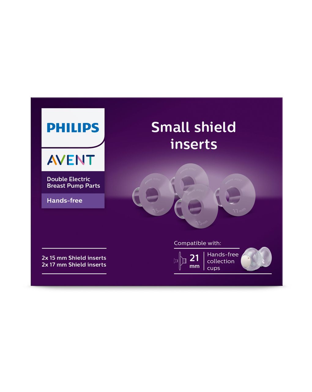 Philips avent σετ χοάνες 4 τμχ 15mm και 17mm για hands-free scf554/11 - Philips Avent
