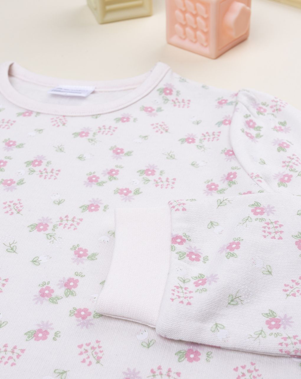 παιδική πιτζάμα εκρού φλοράλ για κορίτσι - Prénatal