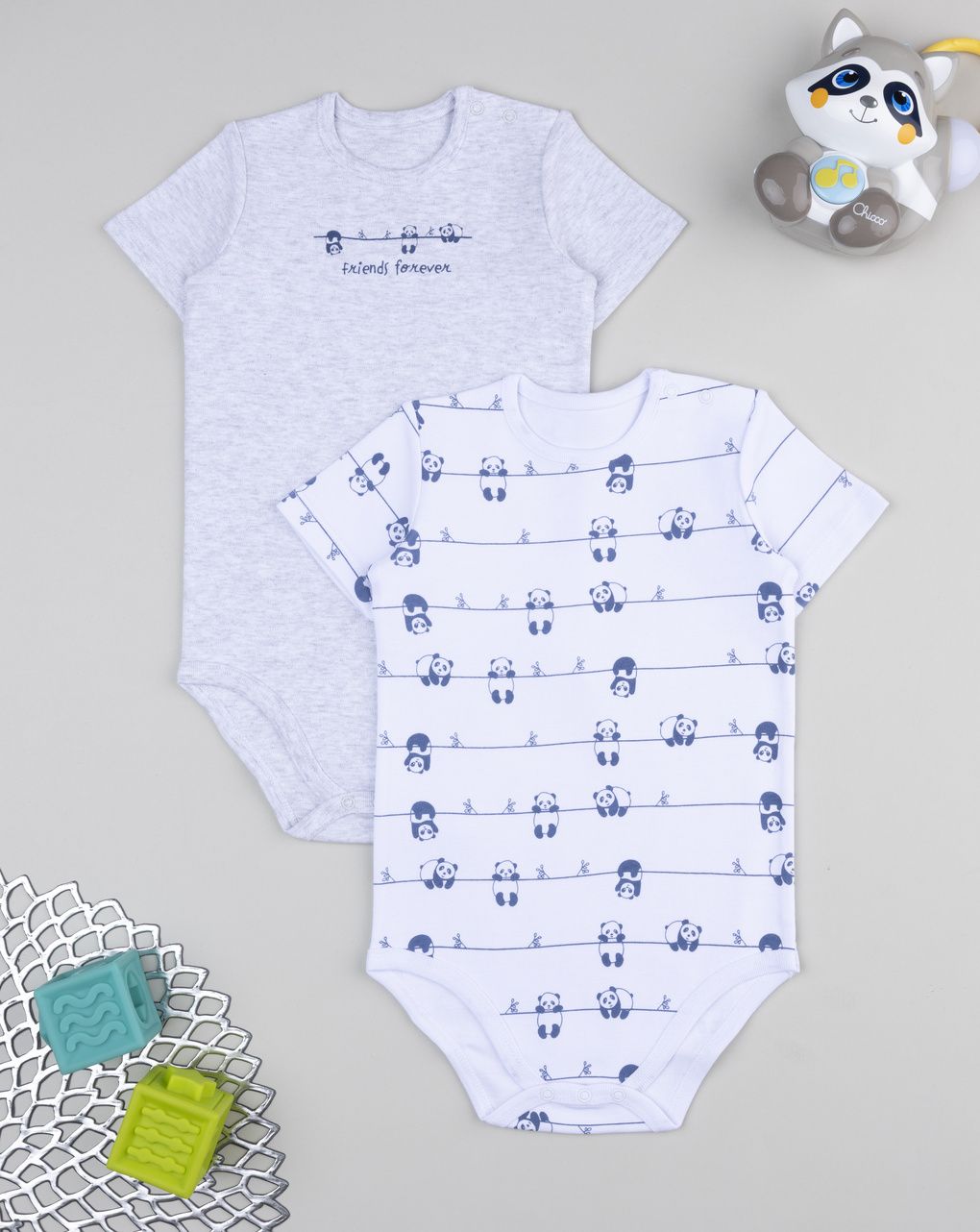 βρεφικά κορμάκια πακέτο x2 με πάντα για αγόρι