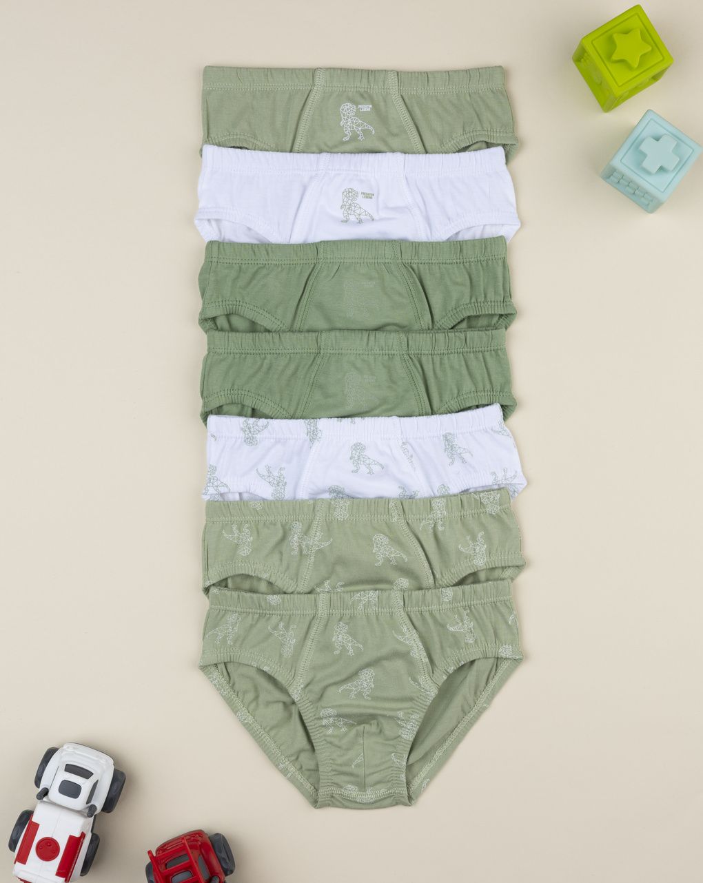 παιδικά σλιπ πακέτο x7 dino για αγόρι