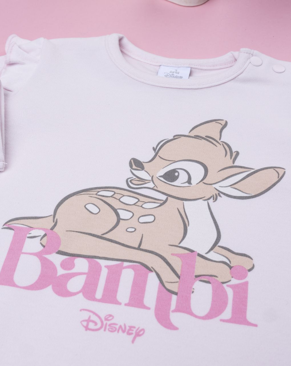 βρεφική πιτζάμα ροζ bambi για κορίτσι - Prénatal