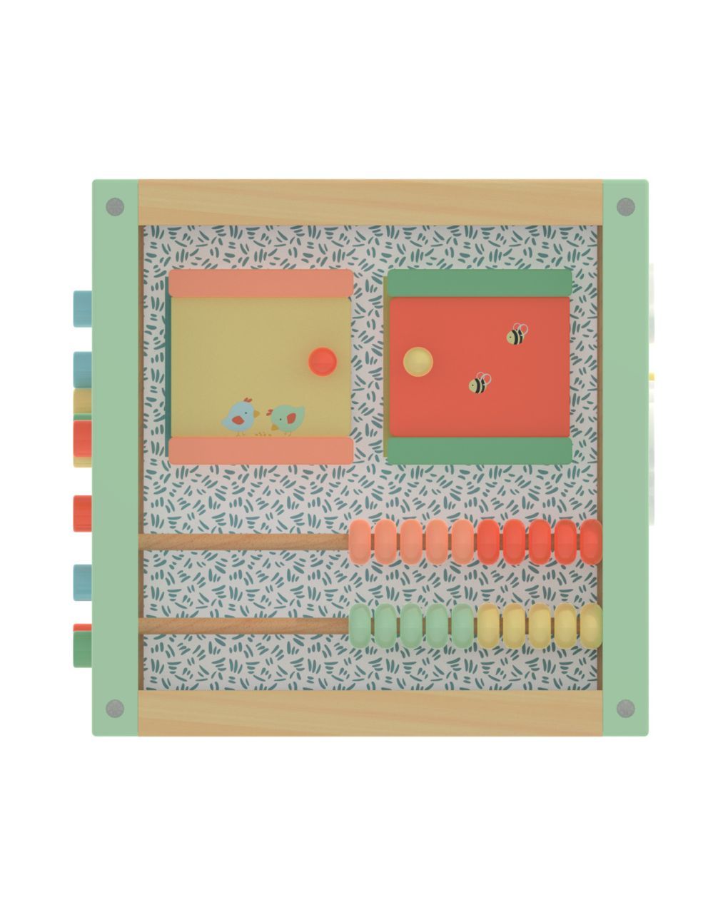 Wood ’n play maxi ξύλινος κύβος δραστηριοτήτων 18m+ - Wood'N Play