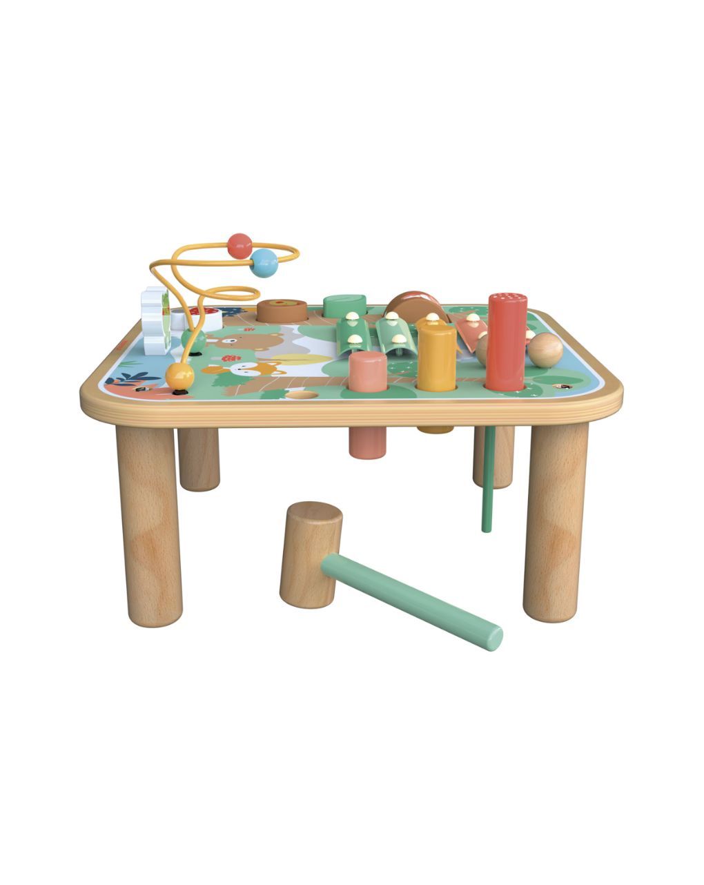 Wood ’n play ξύλινο τραπεζάκι δραστηριοτήτων “δάσος” - 