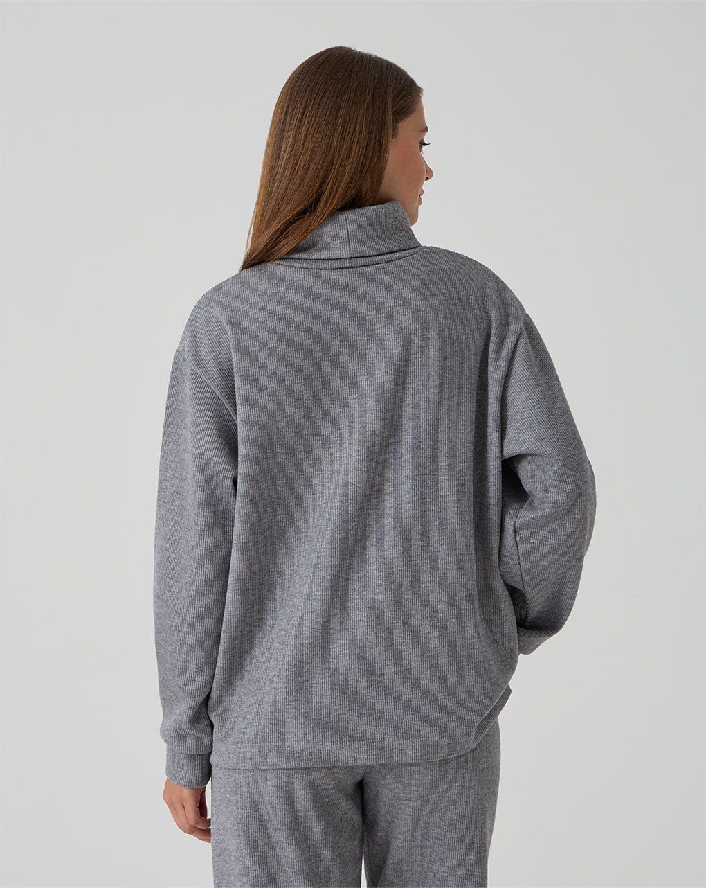 γυναικείο πουλόβερ εγκυμοσύνης/θηλασμού γκρι - Prénatal