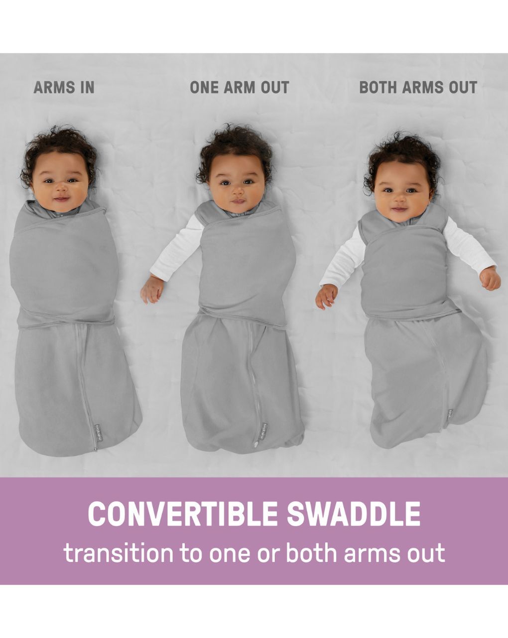 Swaddleme™ by ingenuity™  πάνα αγκαλιάς arms free convertible swaddle luna 1.0 tog 3-6m 17062 - Swaddleme