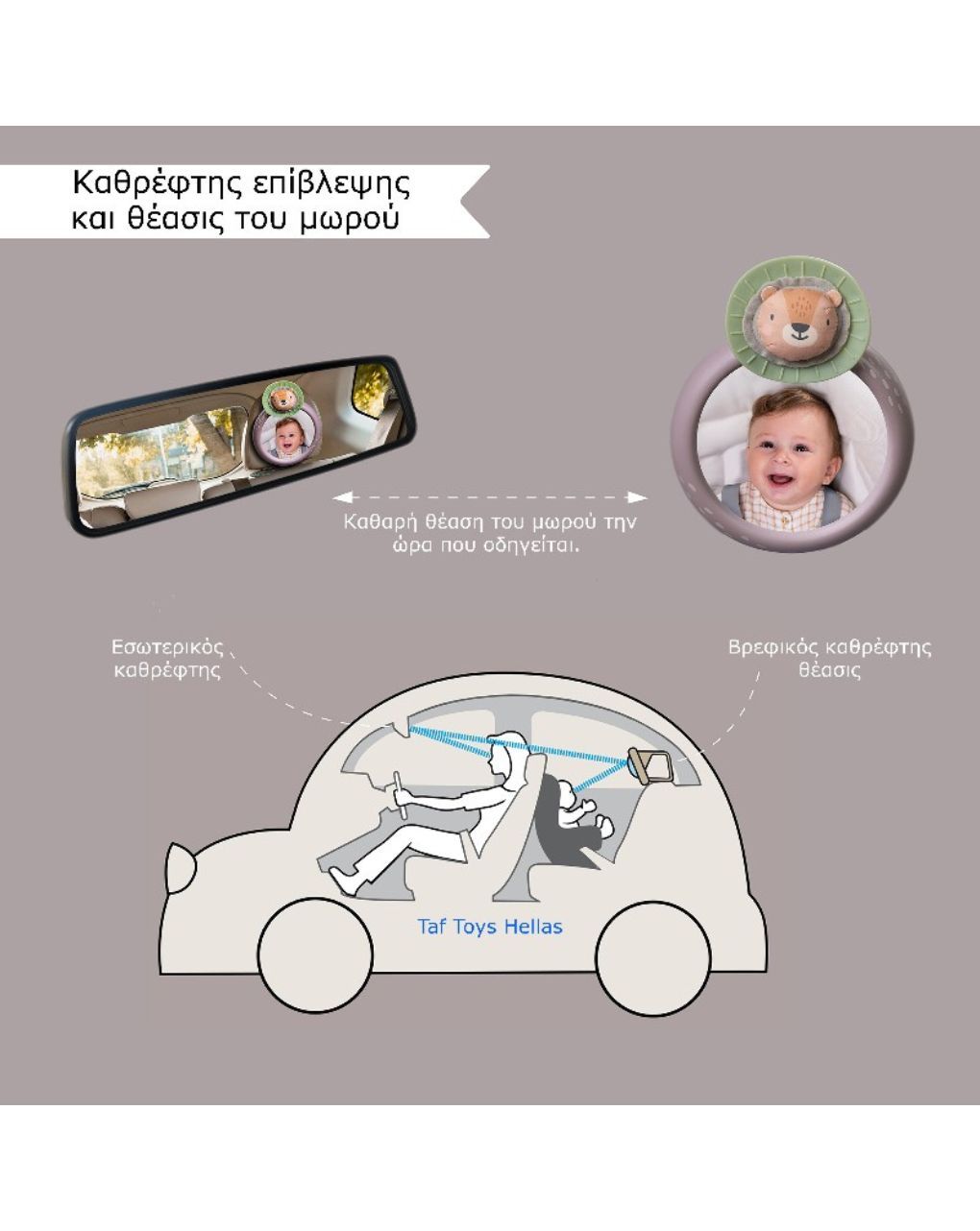 Taf toys savannah καθρέφτης αυτοκινήτου t-13255 - Taf-toys