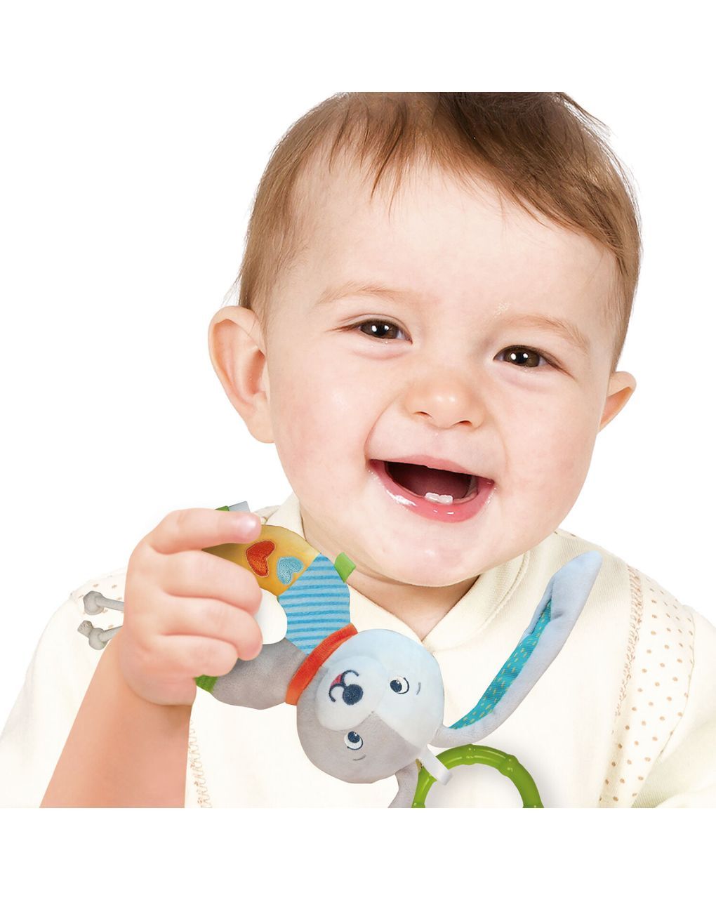 Baby clementoni for you βρεφική κουδουνίστρα μαλακό λαγουδάκι 0m+ 1000-17787 - BABY CLEMENTONI