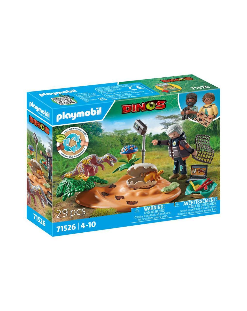 Playmobil dinos φωλιά στεγόσαυρου και κλέφτης αυγών 71562 - Playmobil