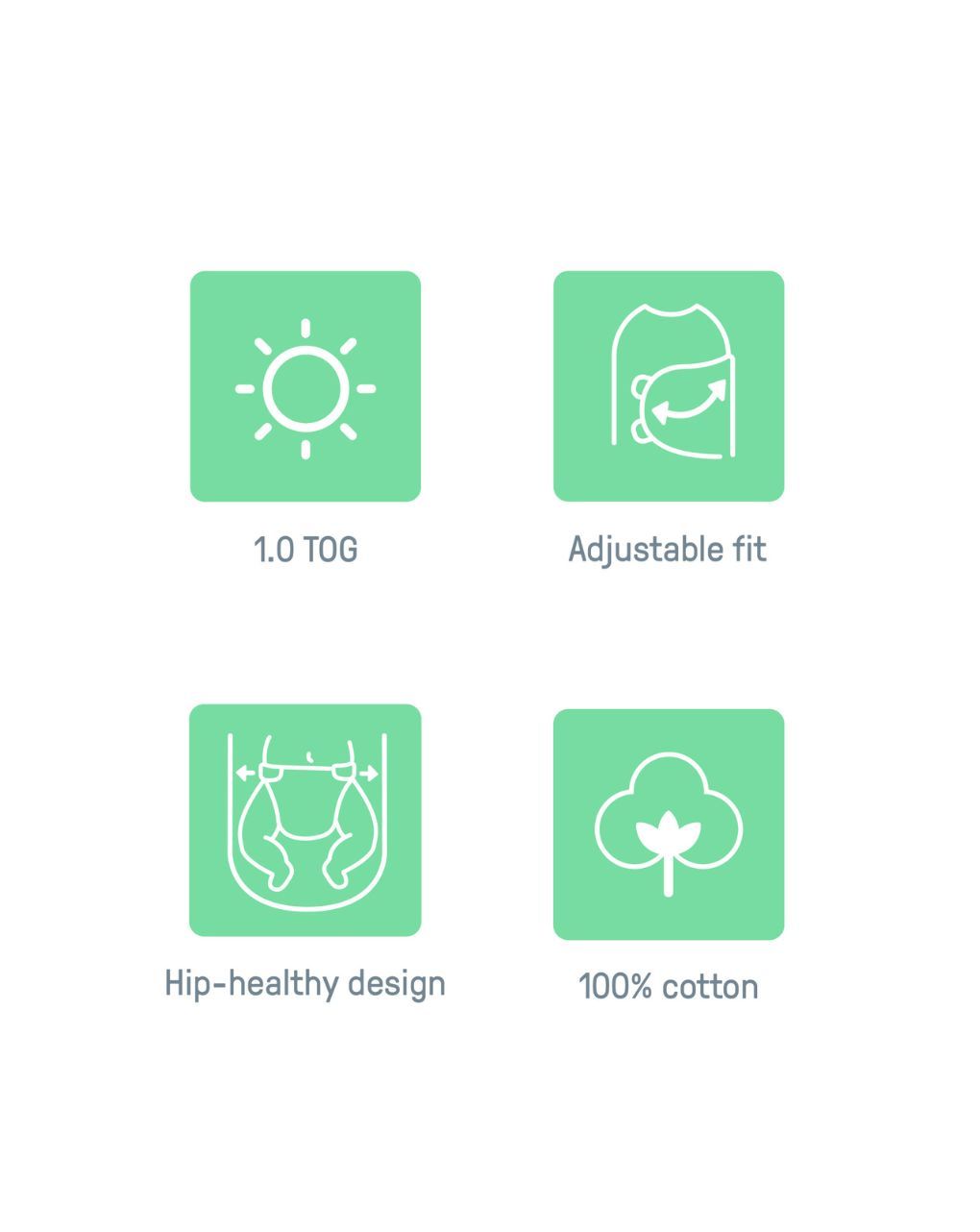 Swaddleme™ by ingenuity™  πάνα αγκαλιάς arms free convertible swaddle luna 1.0 tog 3-6m 17062 - Swaddleme