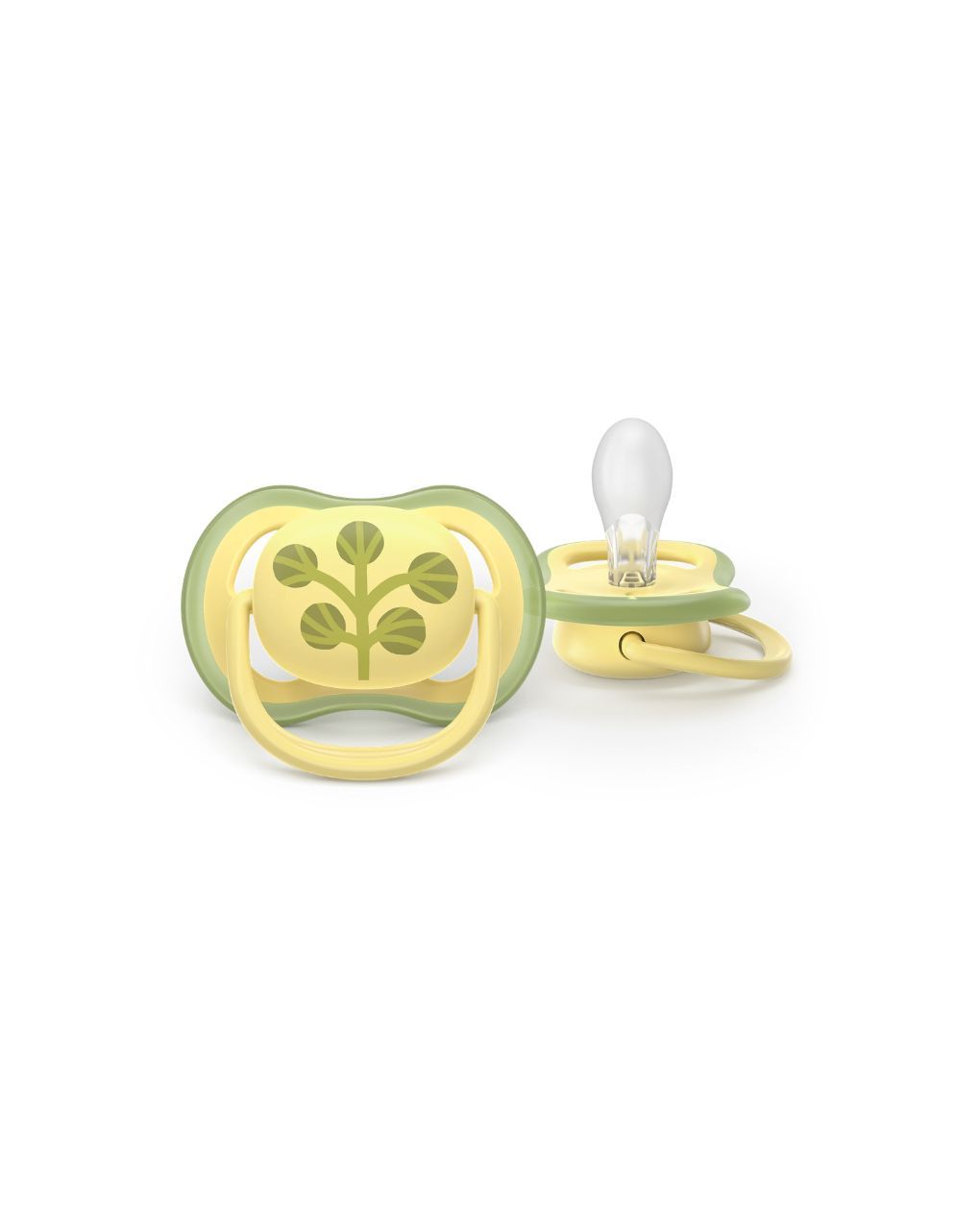 Philips avent ultra air silicone πιπίλες σιλικόνης 2τμχ 18 μηνών+ κίτρινο/πράσινο scf349/51 - Philips Avent