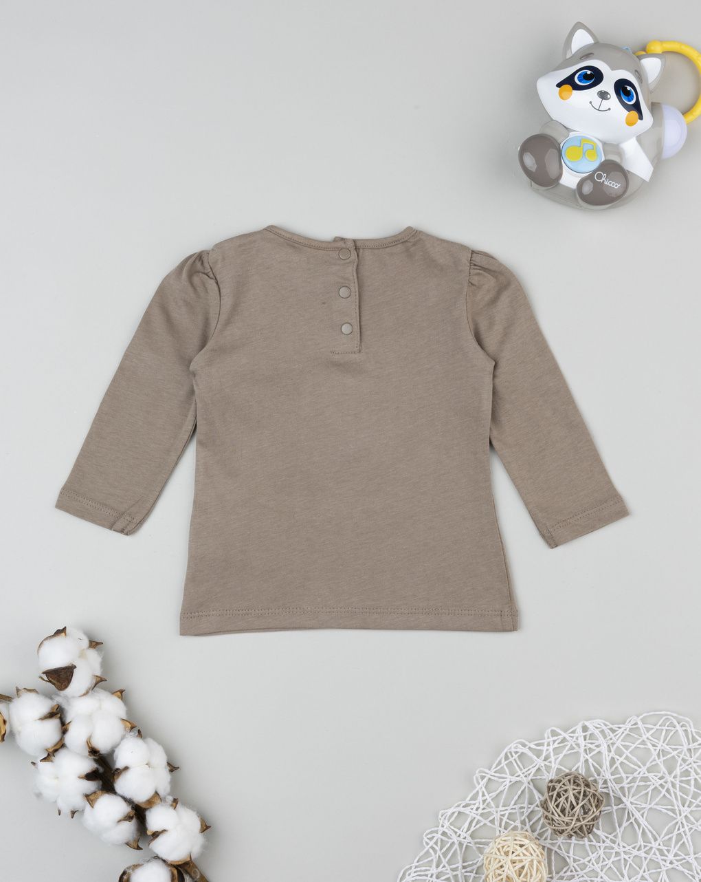 βρεφική μπλούζα καφέ cute bear για κορίτσι - Prénatal