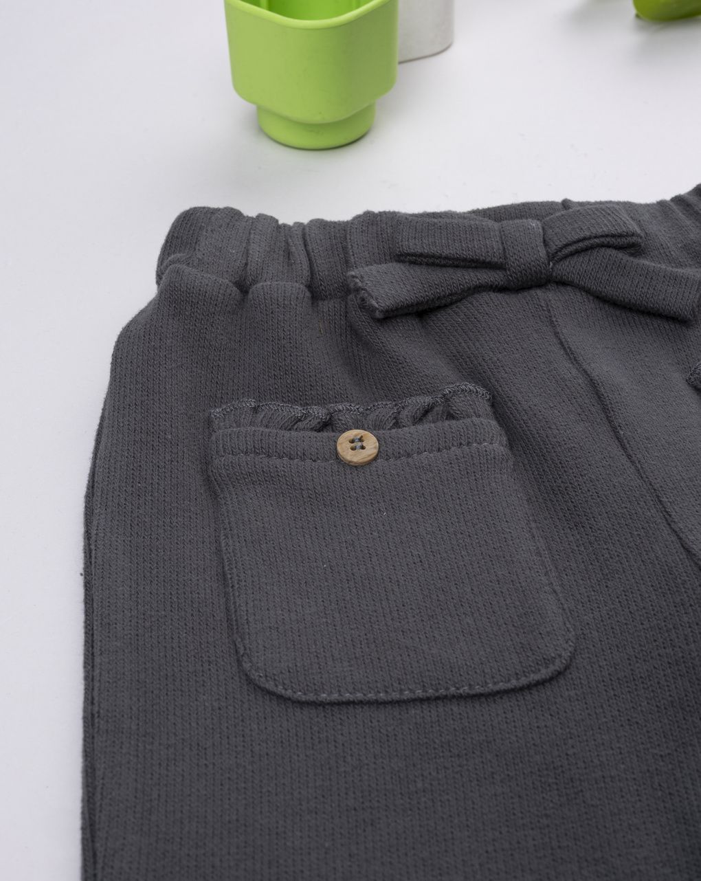 βρεφικό παντελόνι φόρμας γκρι με τσέπες για κορίτσι - Prénatal