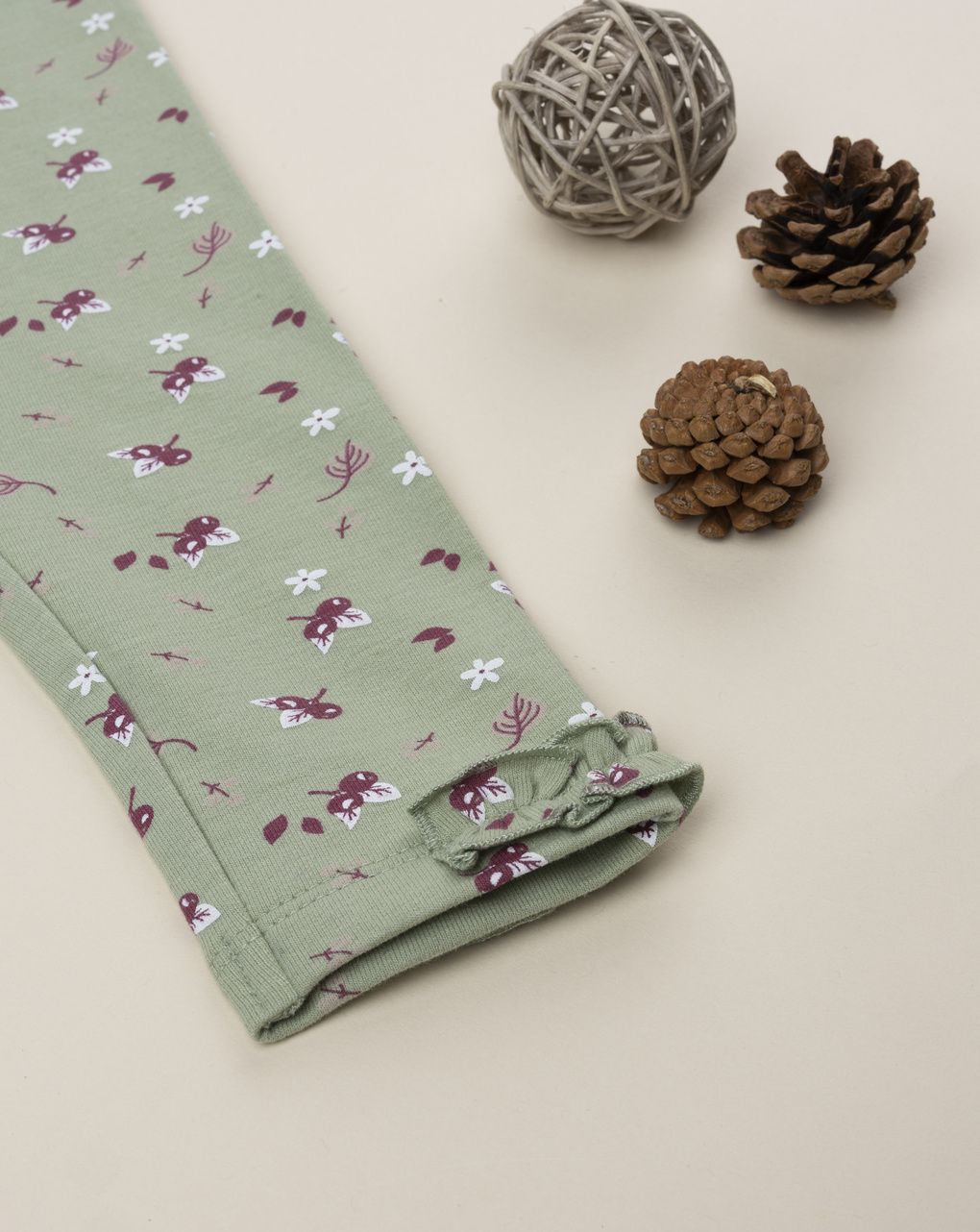 βρεφικό κολάν μέντα με λουλούδια για κορίτσι - Prénatal