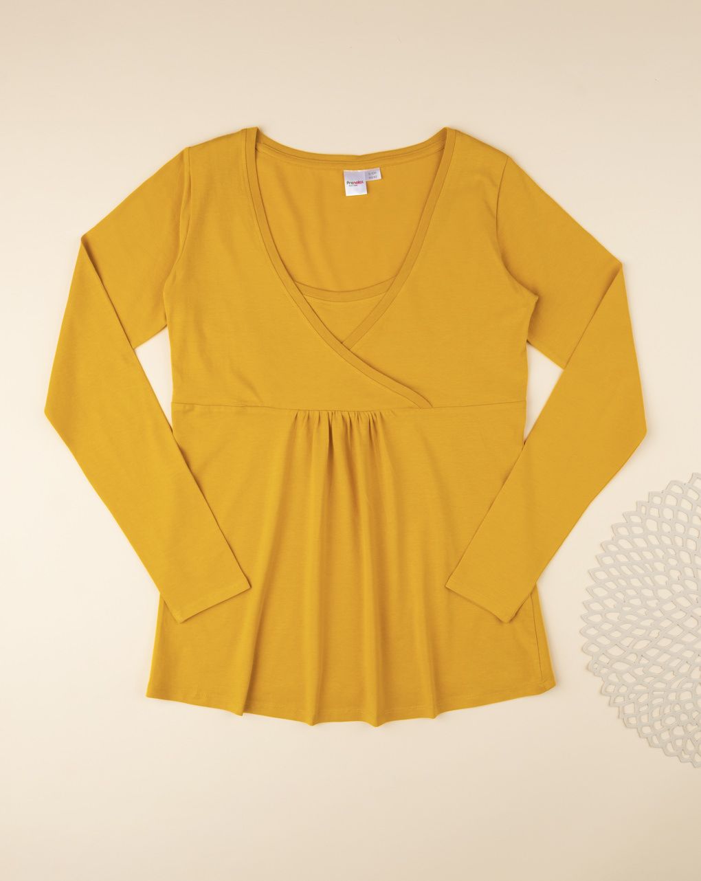 γυναικεία μπλούζα εγκυμοσύνης/θηλασμού μουσταρδί