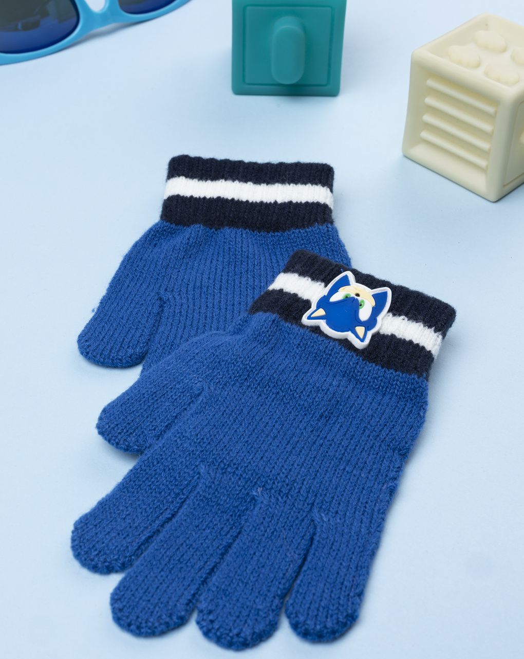 παιδικά γάντια μπλε sonic για αγόρι - Prénatal