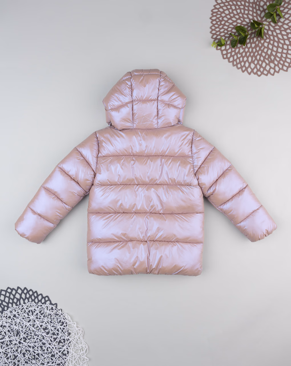 παιδικό μπουφάν puffer ροζ metallic για κορίτσι - Prénatal