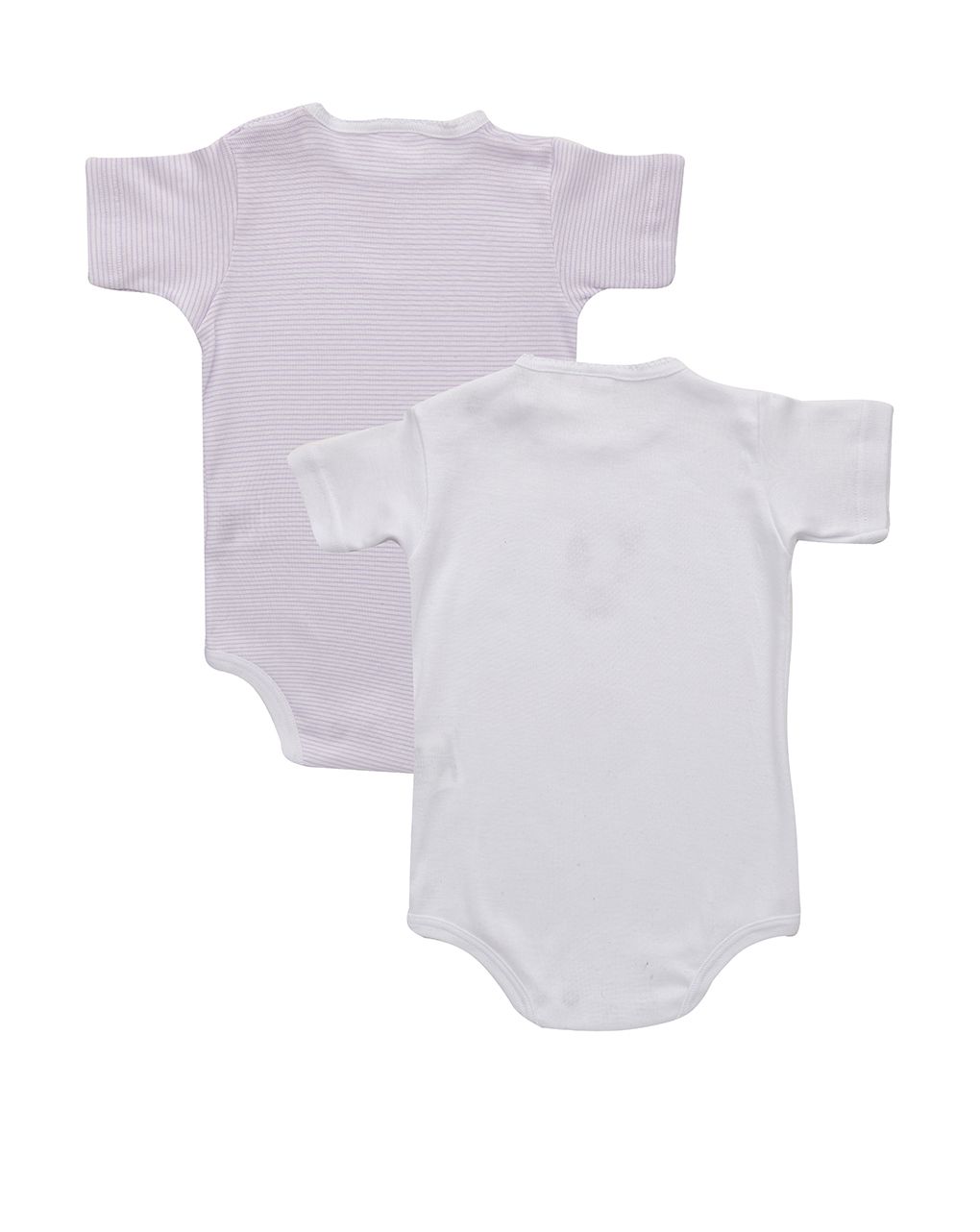 βρεφικά κορμάκια λευκά πακέτο x2 με αγελάδα για κορίτσι - Prénatal