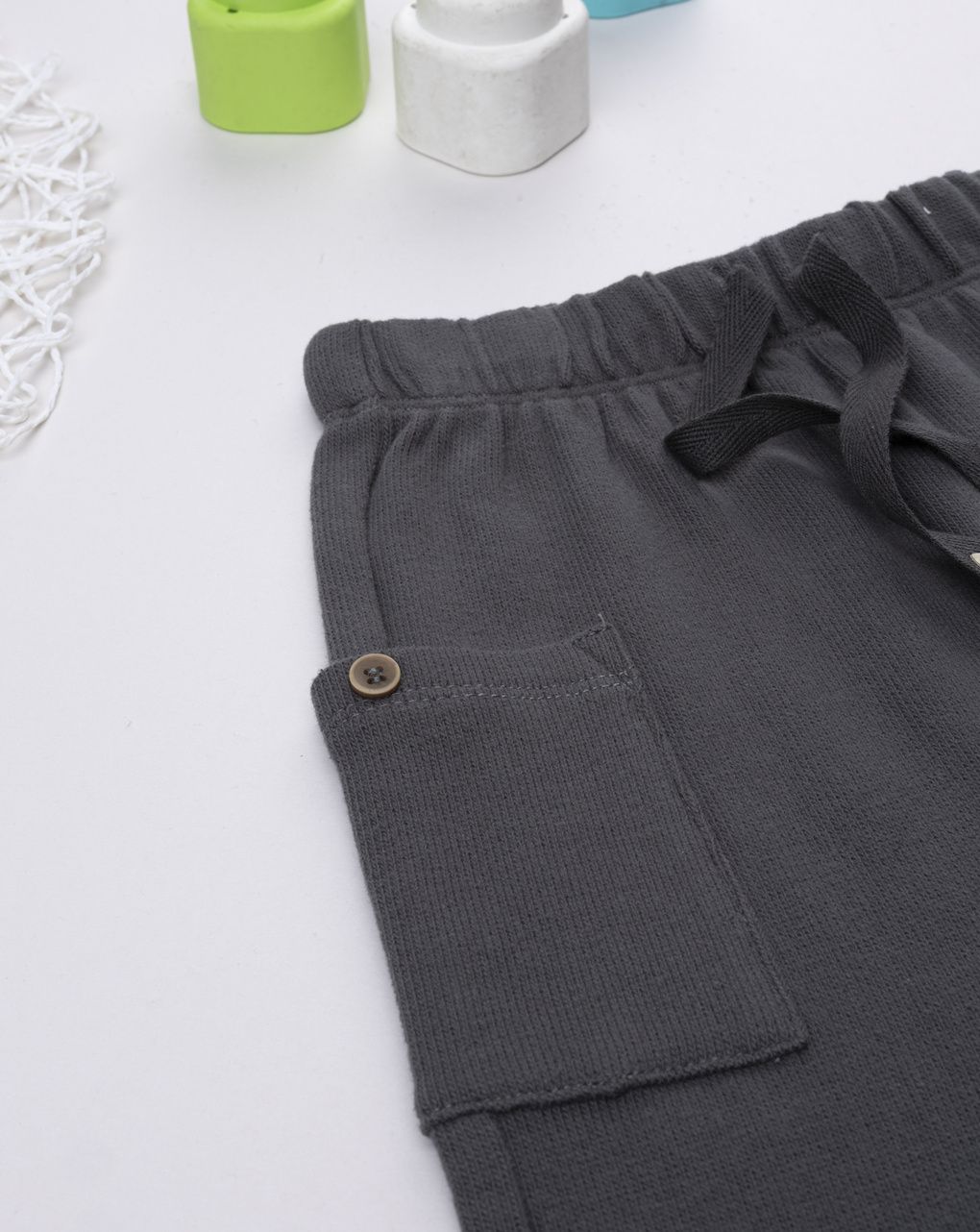 βρεφικό παντελόνι φόρμας γκρι με τσέπες για αγόρι - Prénatal