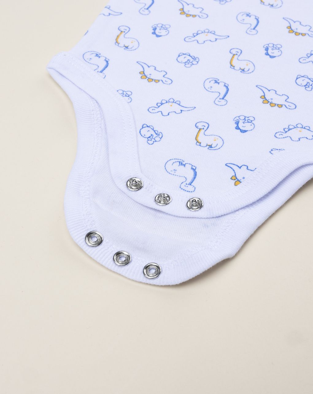 βρεφικό κορμάκι λευκό με δεινόσαυρους για αγόρι - Prénatal