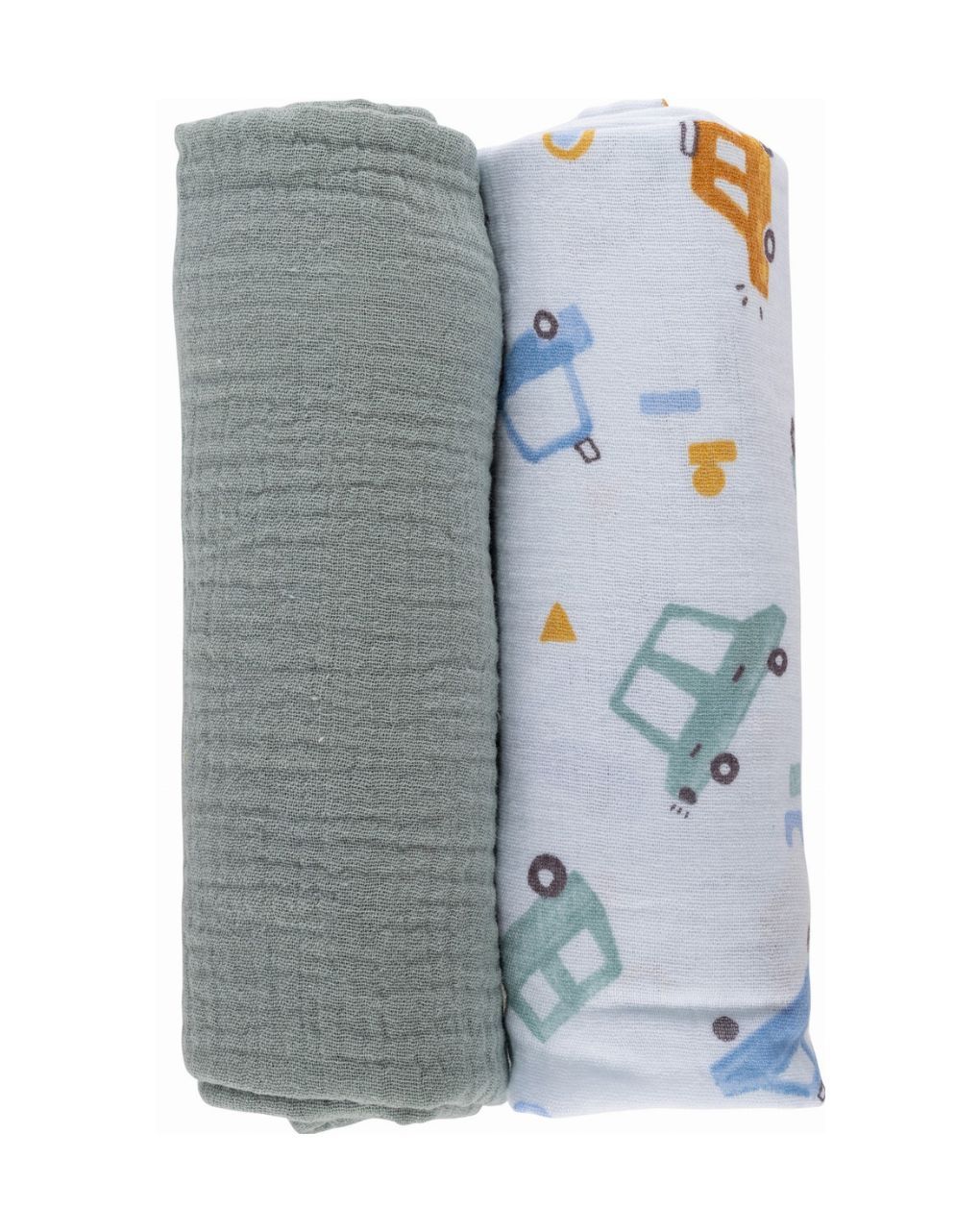 Bubaba πάνες μουσελίνα 2τμχ 70×70 cm mint 84461 - BUBABA