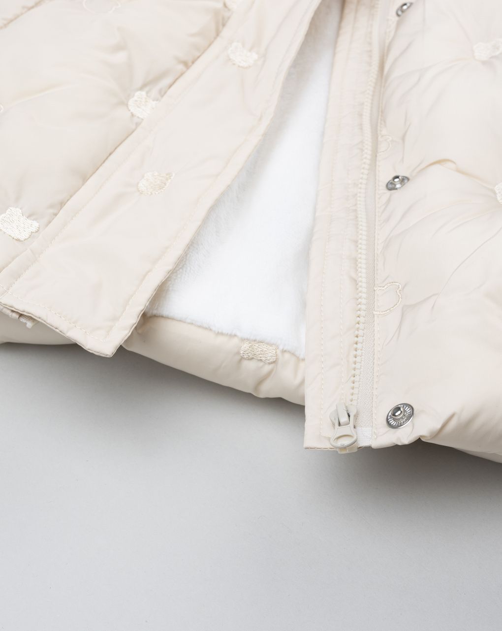 βρεφικό μπουφάν μπεζ με αρκουδάκια για κορίτσι - Prénatal