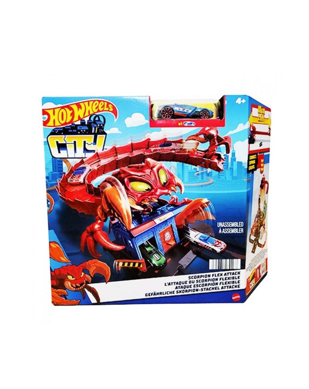 Mattel hot wheels πίστες city με θηρία hdr29 (σχέδια) - Hot wheels