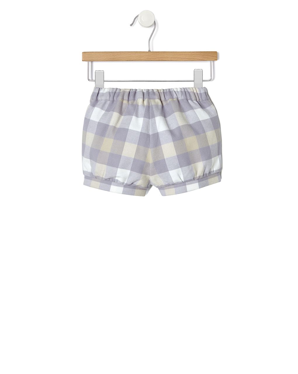 βρεφικό σορτσάκι καρό λιλέ/μπεζ για κορίτσι - Prénatal