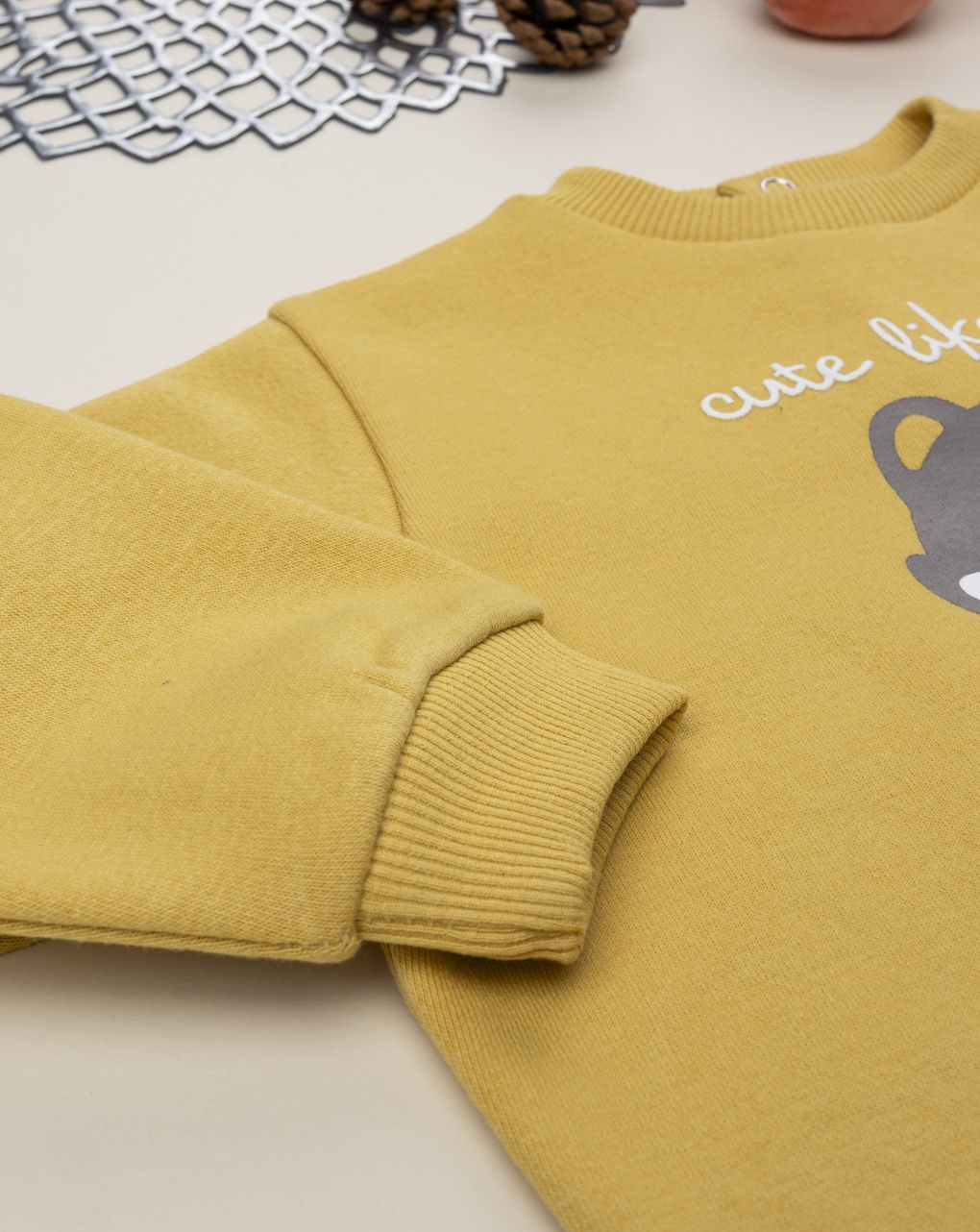 βρεφικό σετ μπλούζα φούτερ και φόρμα με σκυλάκι για αγόρι - Prénatal