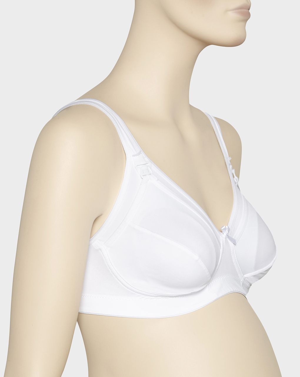 γυναικείο σουτιέν θηλασμού από μικροΐνες λευκό cup c - Prénatal
