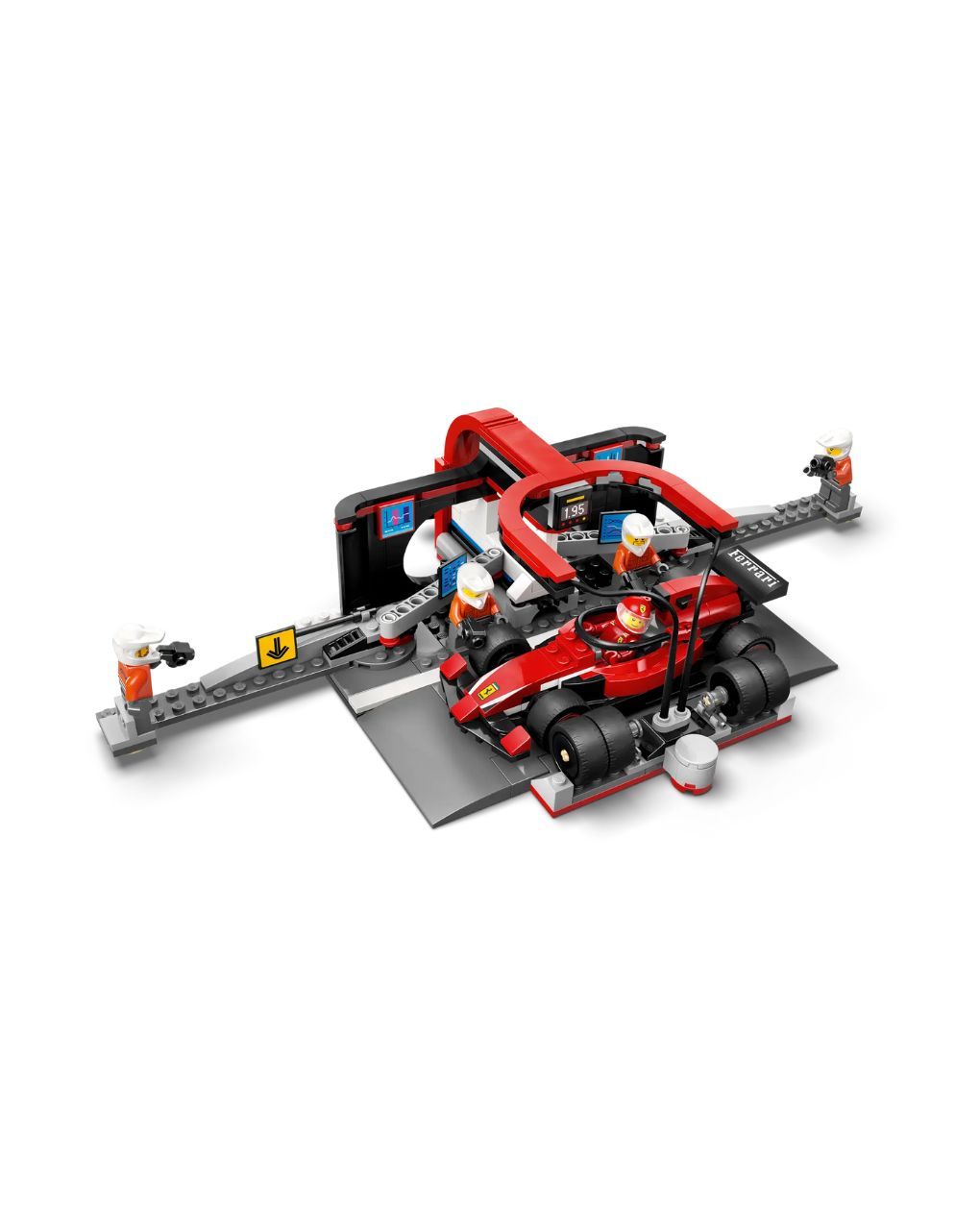 Lego city f1 pit stop & pit crew with ferrari car 60443 - Lego