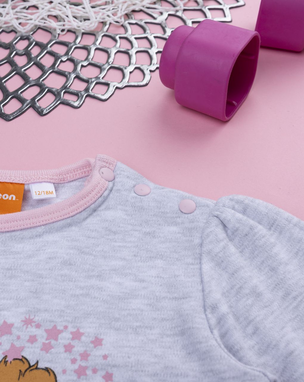 βρεφική πιτζάμα γκρι paw patrol για κορίτσι - Prénatal