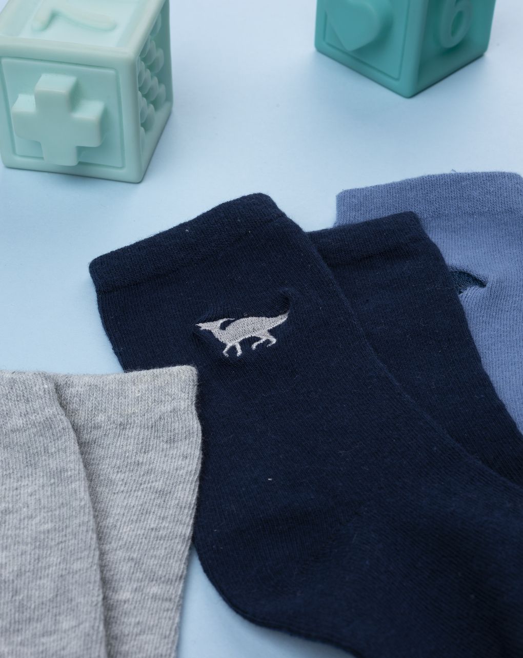 παιδικά καλτσάκια πακέτο x4 με δεινόσαυρους για αγόρι - Prénatal