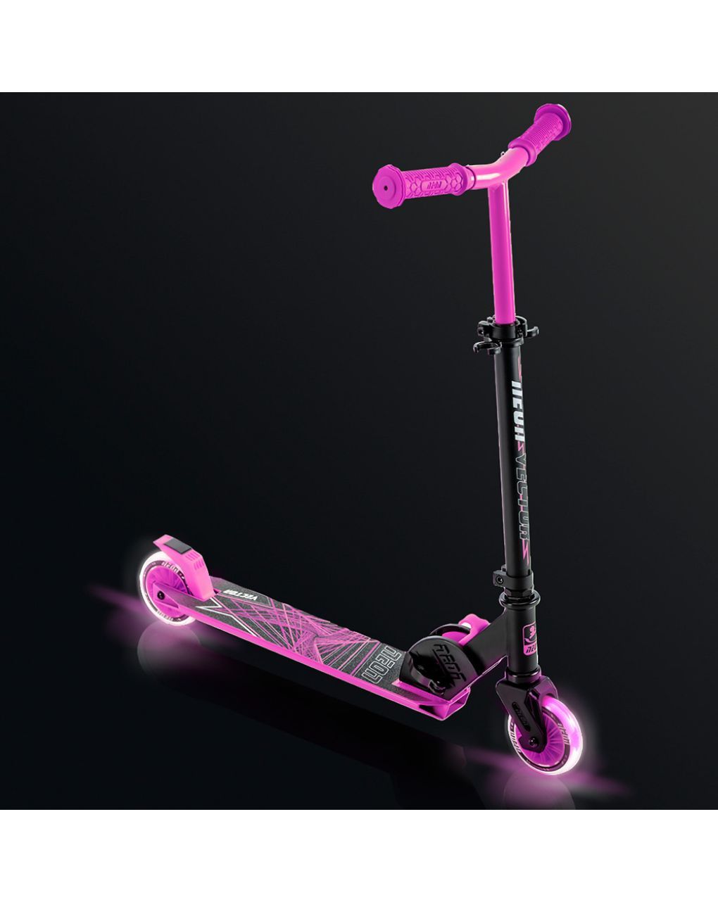 Yvolution πατίνι με 2 τροχούς neon vector ροζ 53.nt05p2 - Yvolution