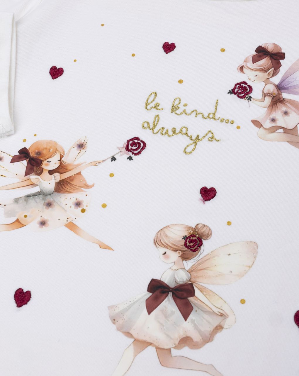 παιδική μπλούζα λευκή με νεράιδες για κορίτσι - Prénatal