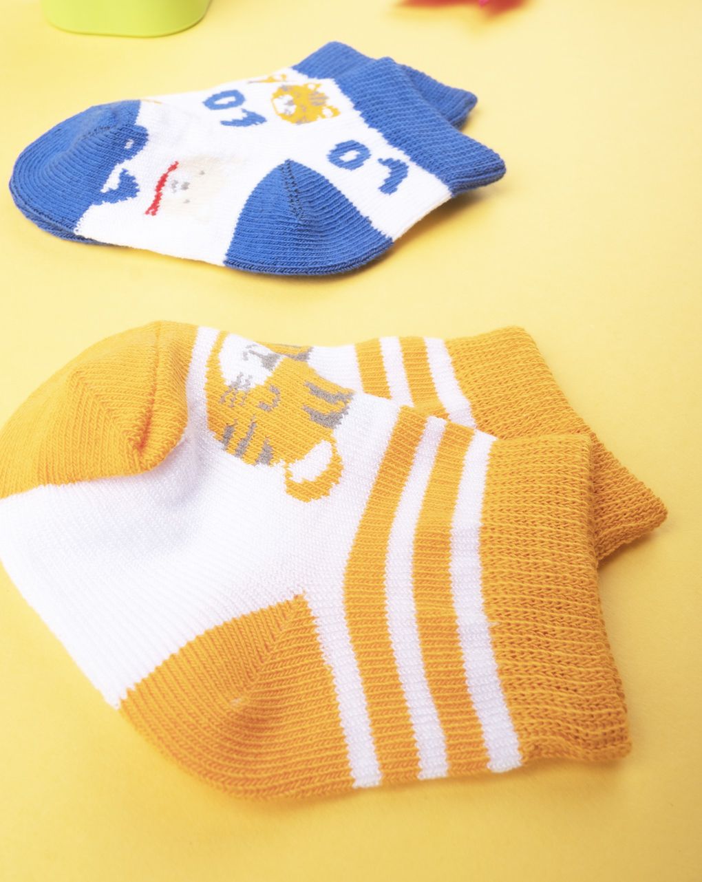 βρεφικά καλτσάκια με λιονταράκια πακέτο x2 για αγόρι - Prénatal