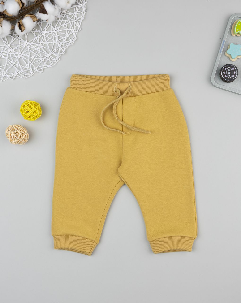 βρεφικό παντελόνι φόρμας κίτρινο για αγόρι